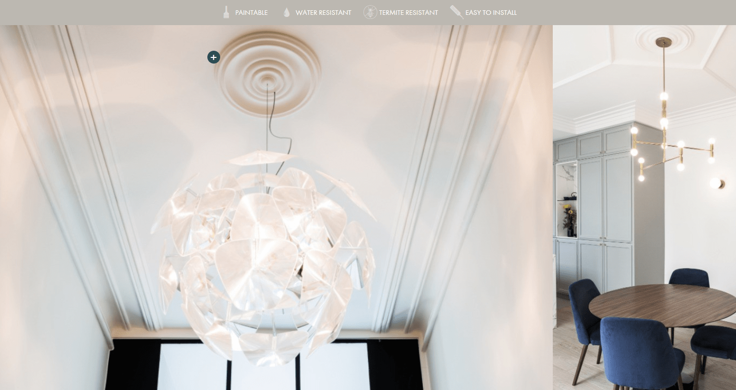 Ceiling roses Available in contemporary & classic styles